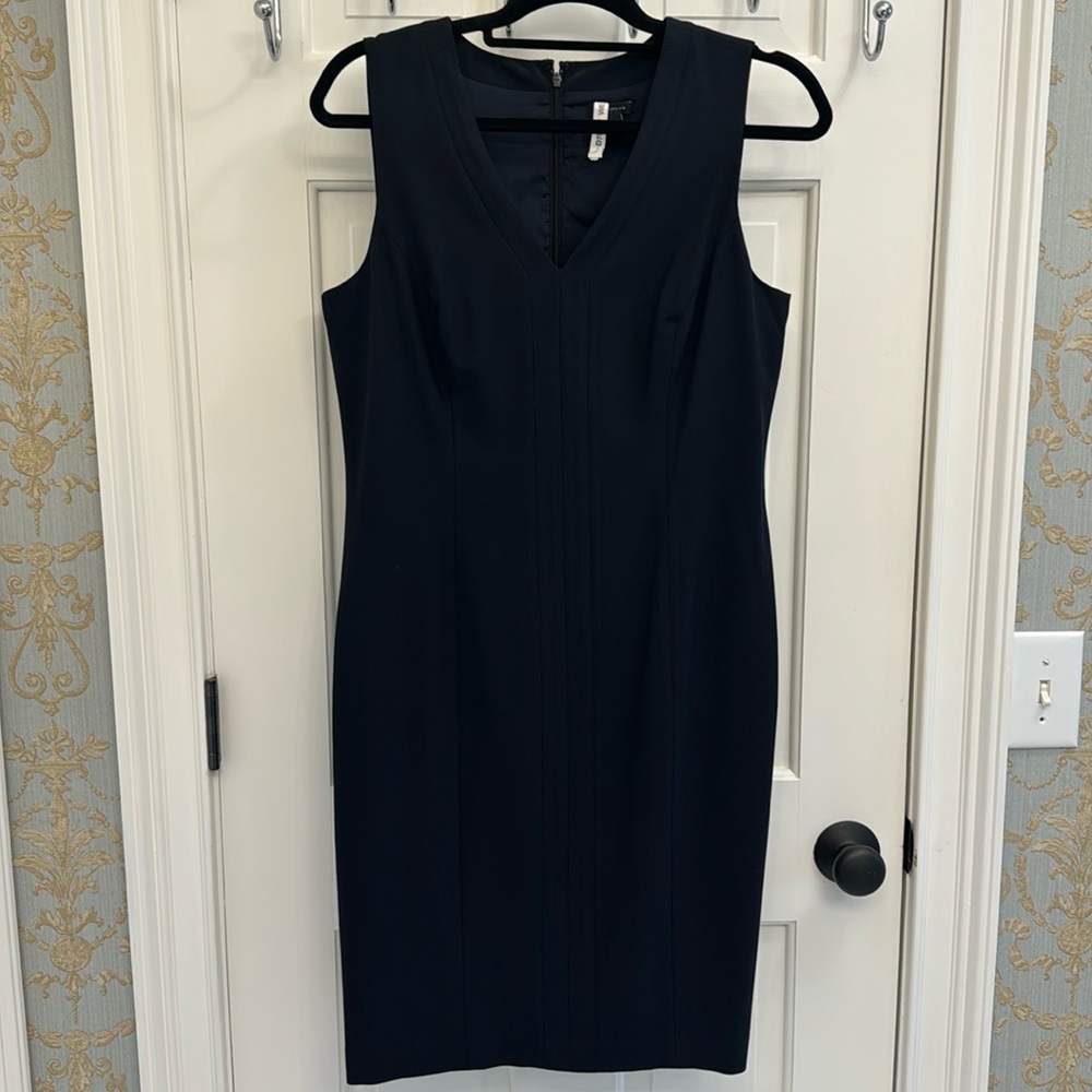 Ann Taylor Navy Sheath size 8